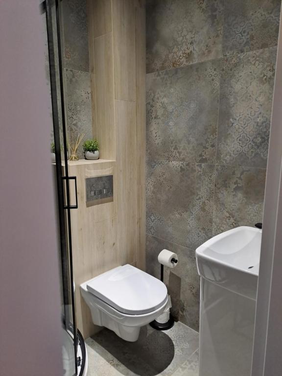 Kúpeľňa v ubytovaní Prokocim Apartments