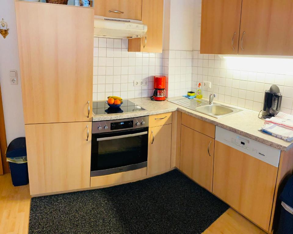 Kuchyň nebo kuchyňský kout v ubytování Apart Claudia - Ski-in and Ski-out