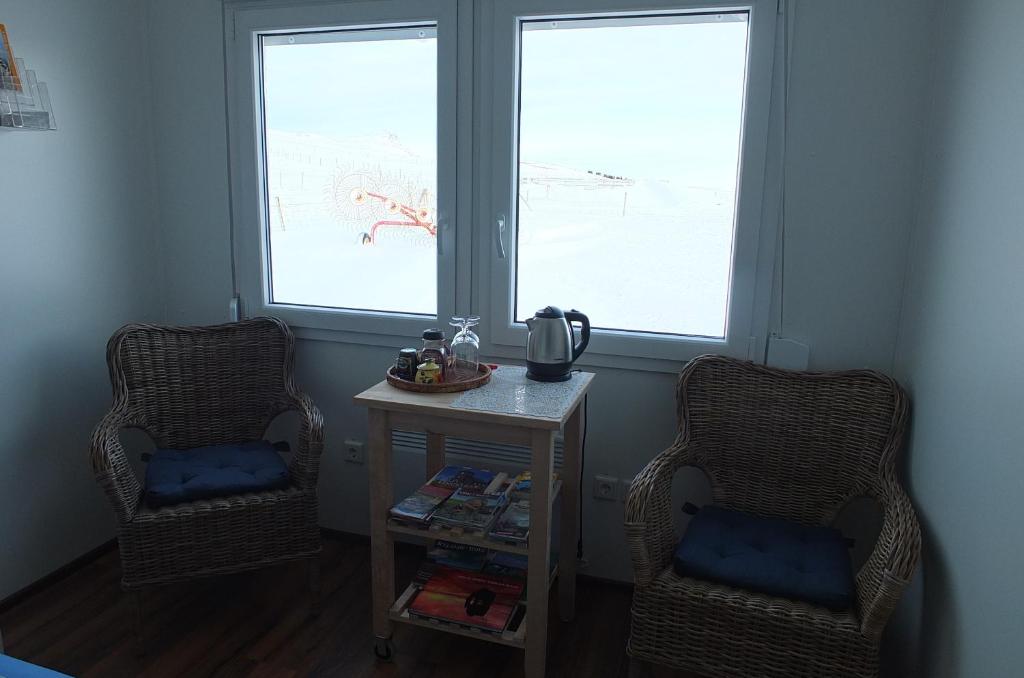 Posezení v ubytování apartment Neðra-Vatnshorn