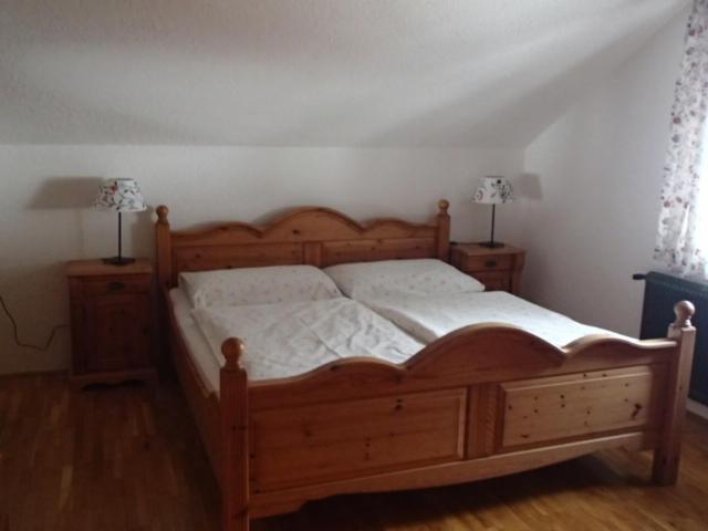 Postel nebo postele na pokoji v ubytování Hinterramsebn