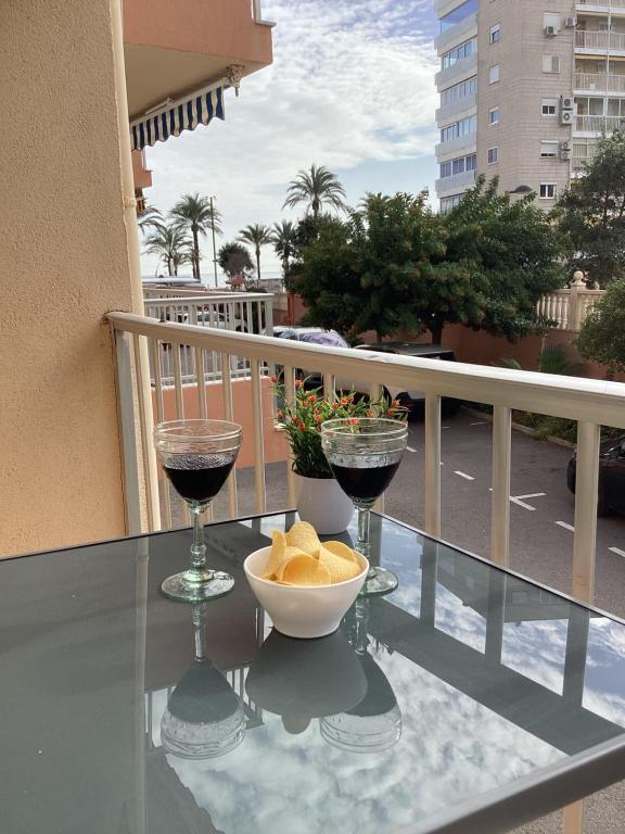 Balkón alebo terasa v ubytovaní Casa Torremar Playa de San Juan