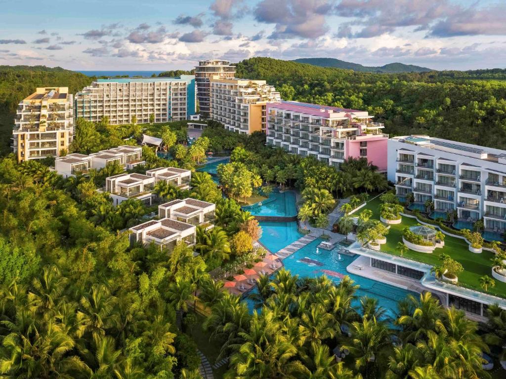 an aerial view of the resort at Premier Residences Phu Quoc Emerald Bay Managed by Accor in Phú Quốc