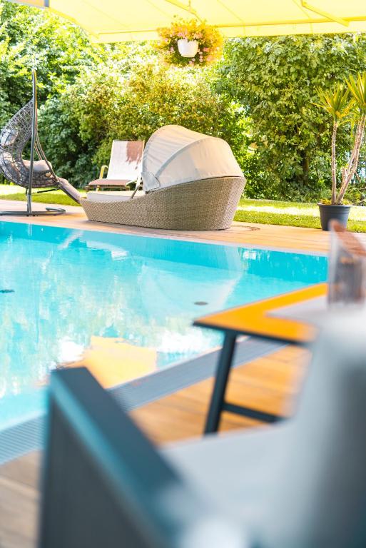Bazén v ubytování Hotel Moarhof nebo v jeho okolí