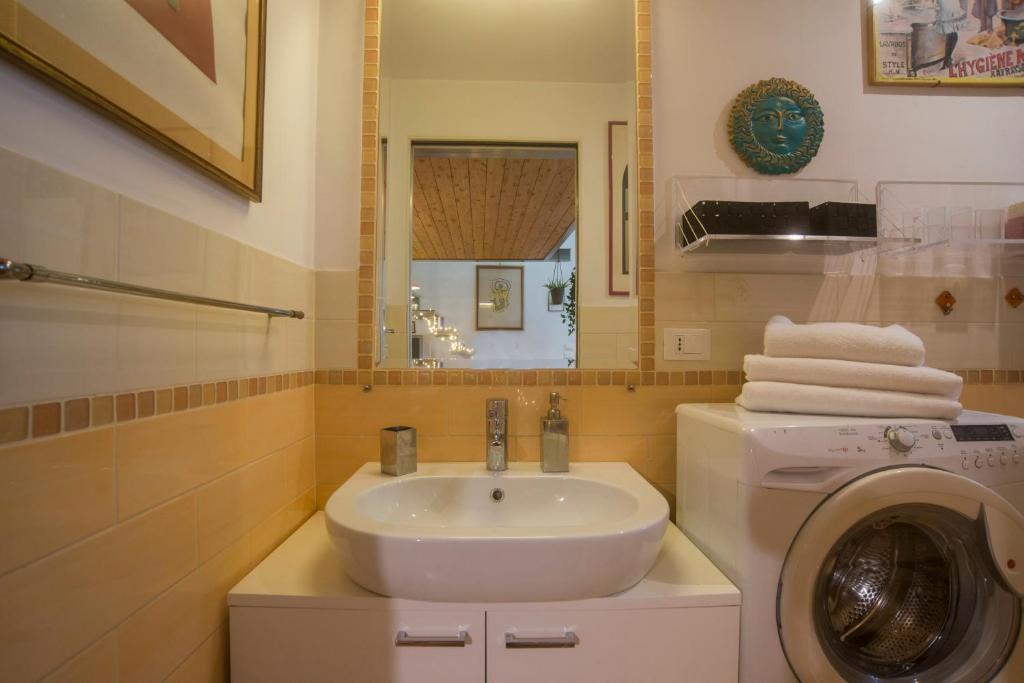 Kúpeľňa v ubytovaní Loft in Testaccio