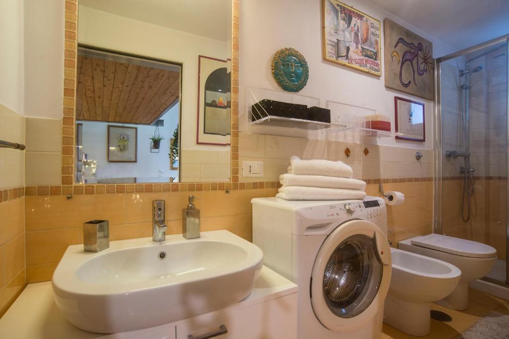 Kúpeľňa v ubytovaní Loft in Testaccio