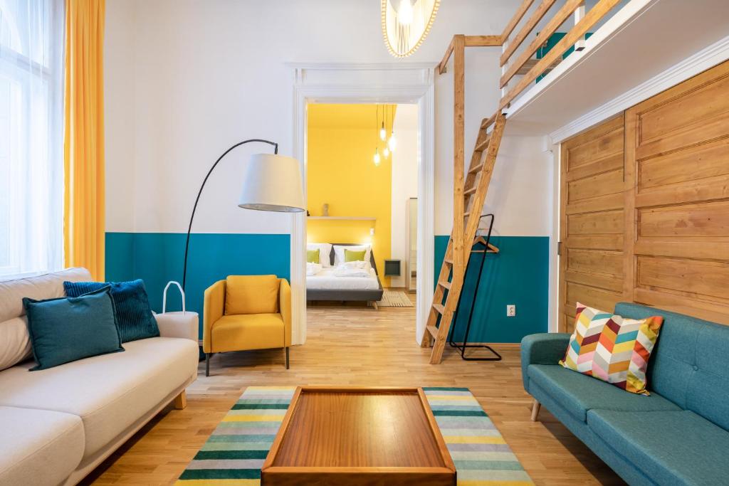 Posteľ alebo postele v izbe v ubytovaní Live Star Apartment