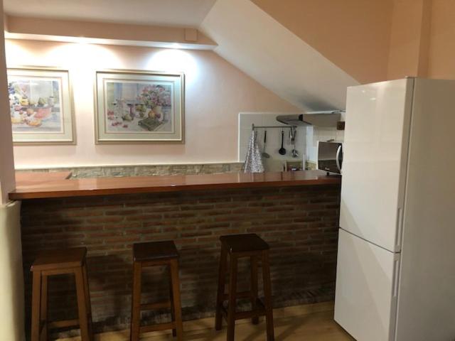 Kuchyň nebo kuchyňský kout v ubytování Ideal loft Malaga