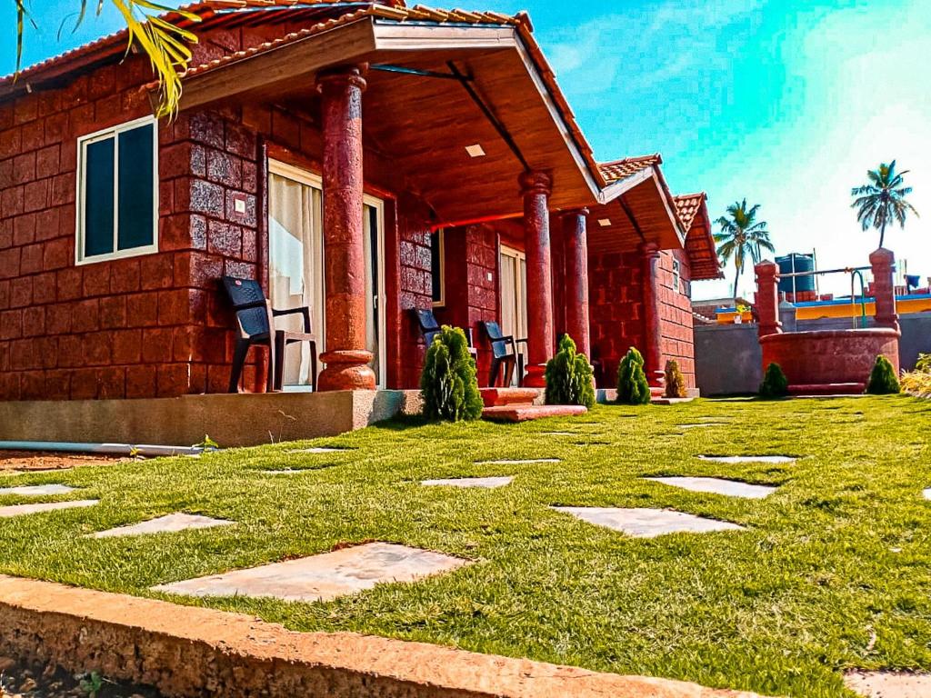 Zahrada ubytování Rofinos Cottages