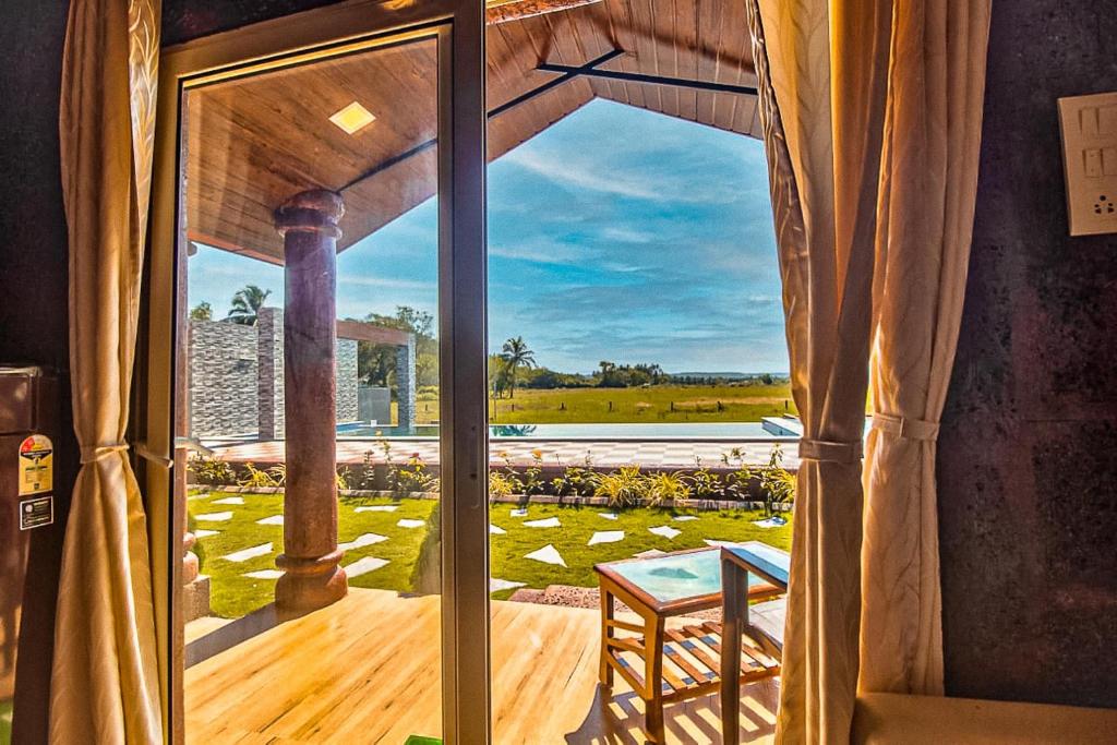 Balkón nebo terasa v ubytování Rofinos Cottages