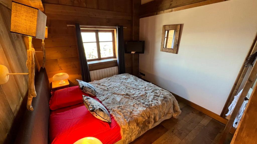 Postel nebo postele na pokoji v ubytování l’escalade 3