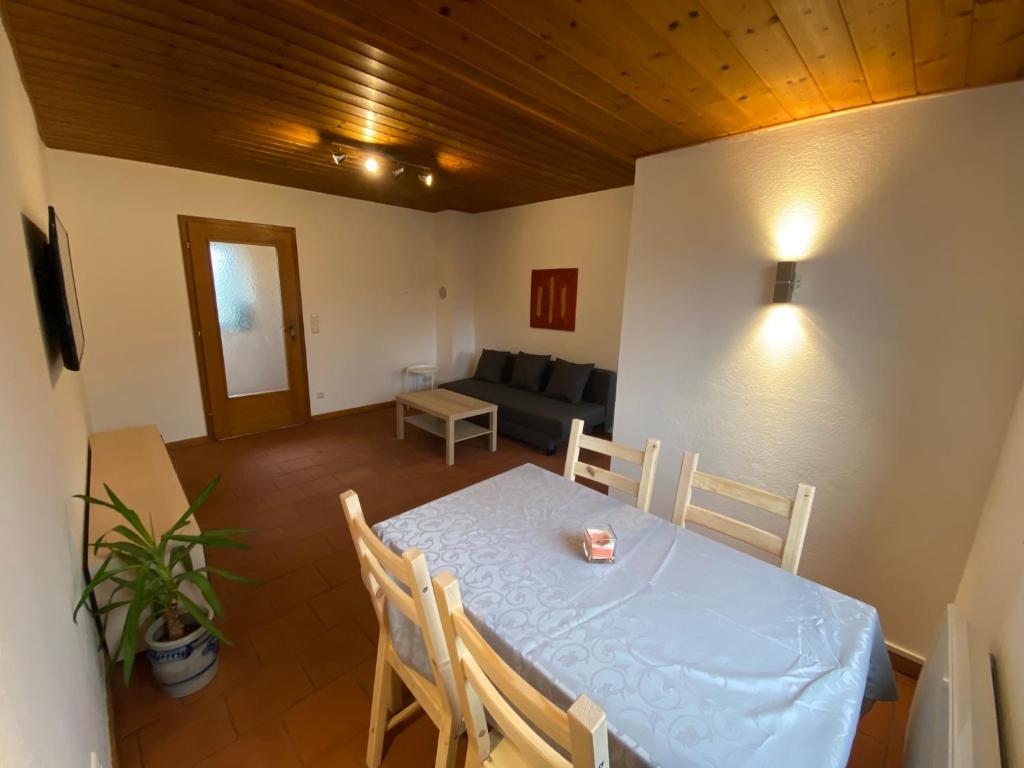 TV a/nebo společenská místnost v ubytování Ferienwohnung Gangsteig