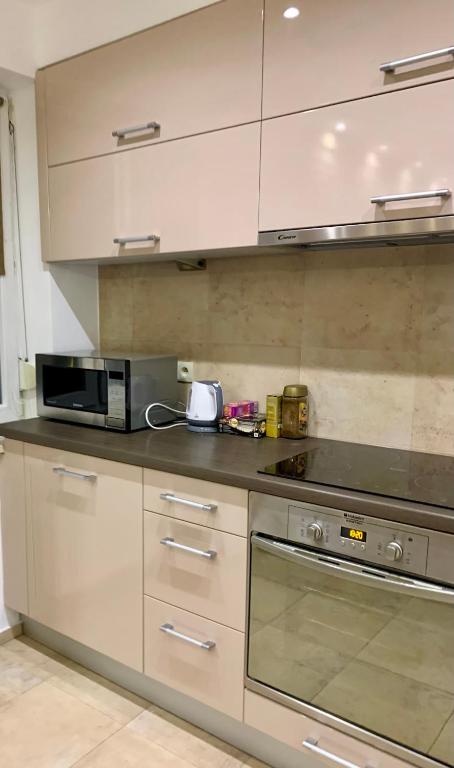 Kuchyňa alebo kuchynka v ubytovaní Apartament Kawowy