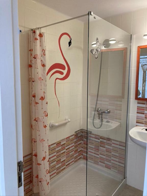 Koupelna v ubytování Apartamento Marina