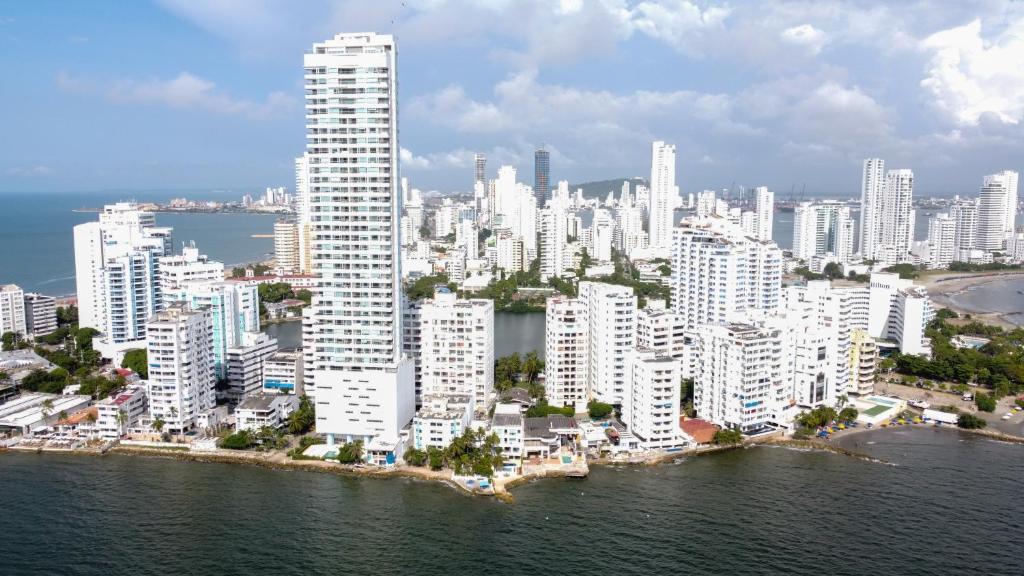 Nespecifikovaný výhled na destinaci Cartagena nebo výhled na město při pohledu z hotelu