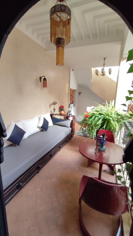 Posezení v ubytování RIAD PÉNÉLOPE Marrakech