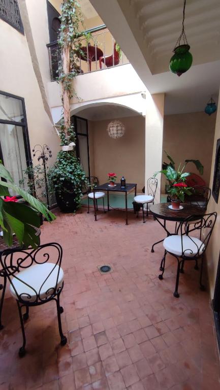 Balkón nebo terasa v ubytování RIAD PÉNÉLOPE Marrakech