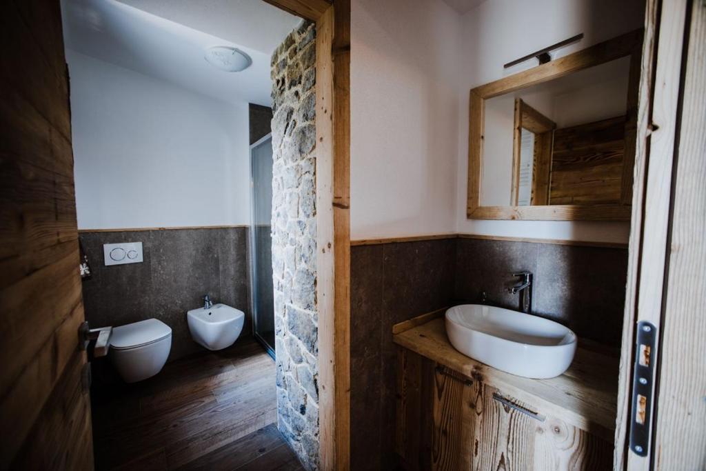 Koupelna v ubytování Atelier della Montagna