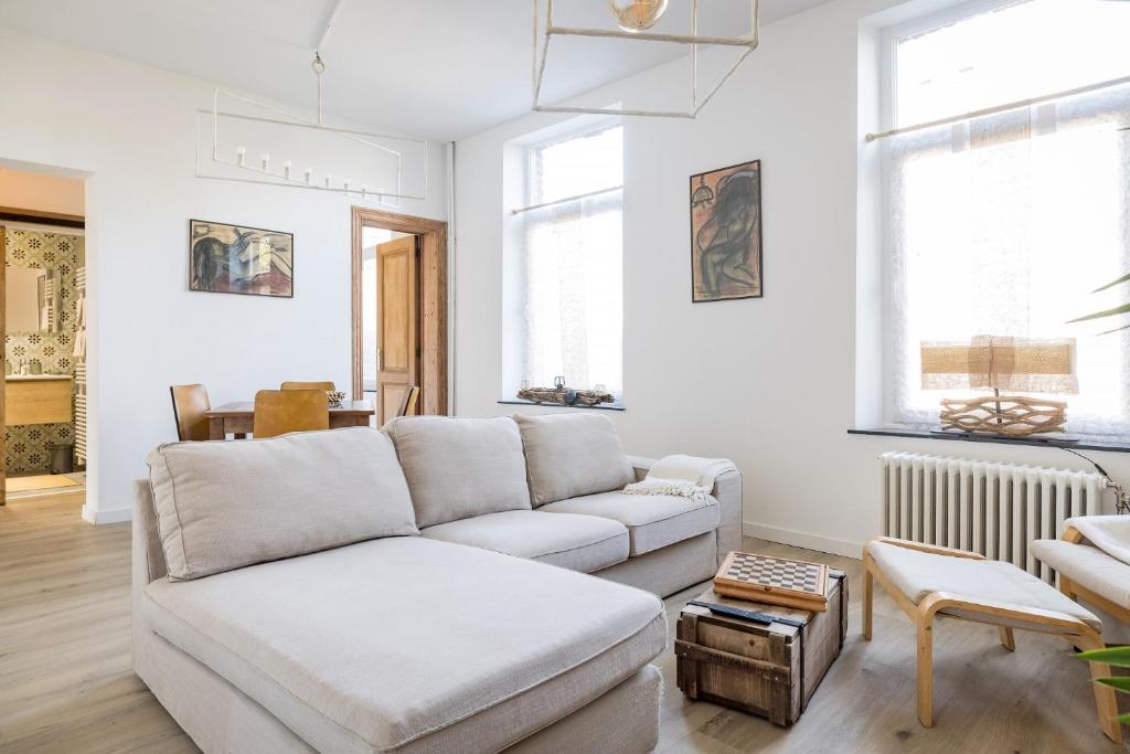 Posezení v ubytování Gîtes in Huy - Appartements chaleureux dans le centre de Huy