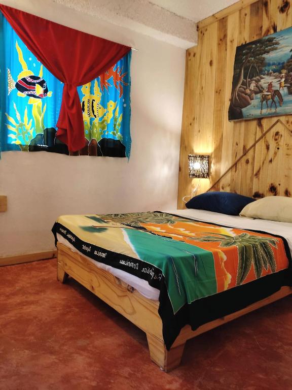 Postel nebo postele na pokoji v ubytování Hostel La Ballena Backpacker