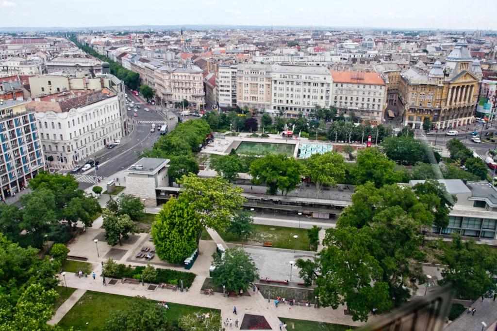 A general view of Budapest or a view of the city taken from Az apartmant
