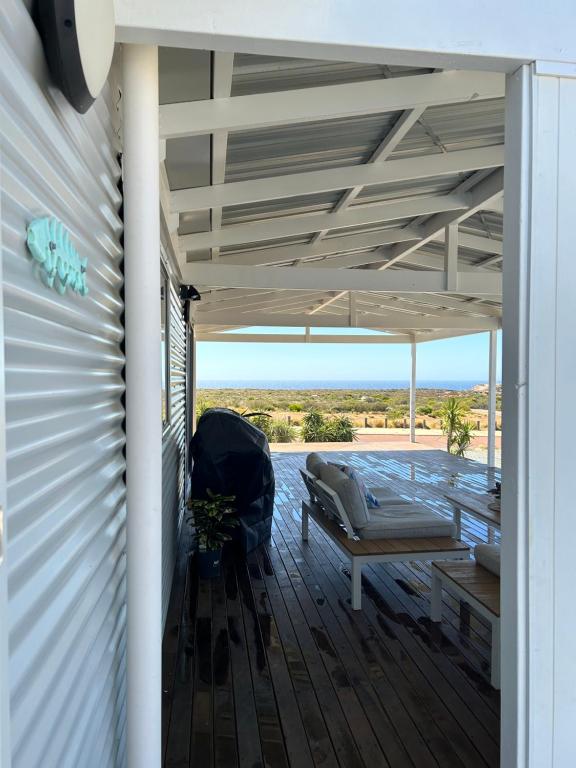 Balkón nebo terasa v ubytování Ocean View Retreat