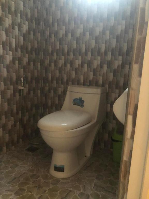 Koupelna v ubytování AMK traveller's hub