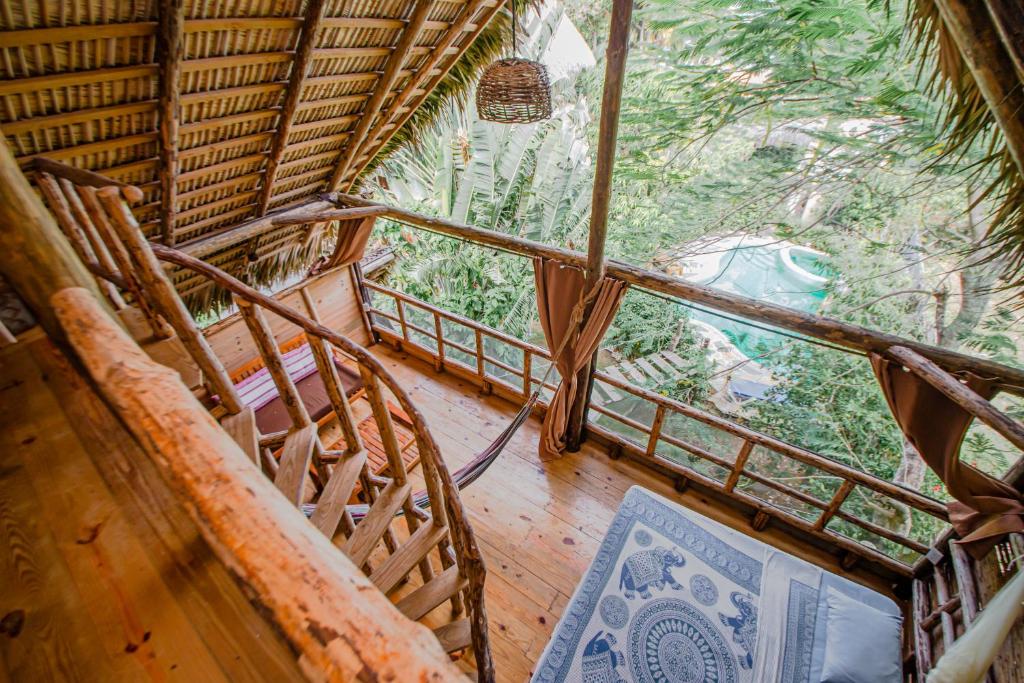 Balkón nebo terasa v ubytování Cabarete Ecolodge Maravilla Beachfront,Encuentro, Surf, Kite