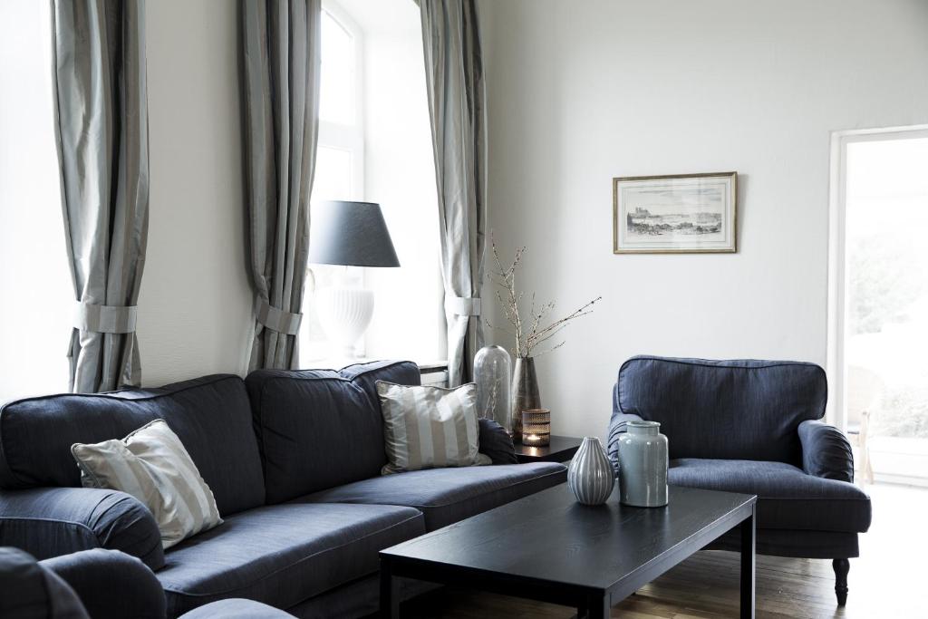 Posezení v ubytování Skjalm Hvide Hotel