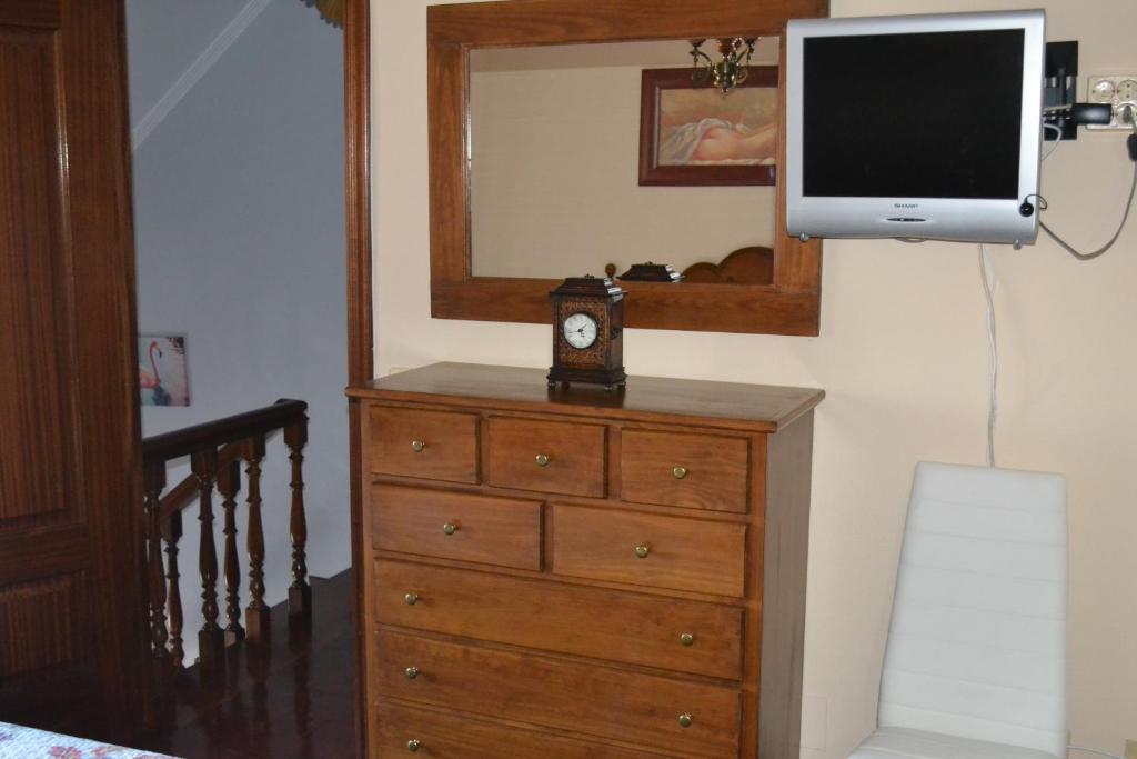 TV a/nebo společenská místnost v ubytování Coqueto Duplex en Vilagarcía de Arousa centro
