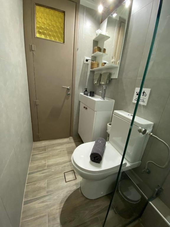 Koupelna v ubytování Casa Annie