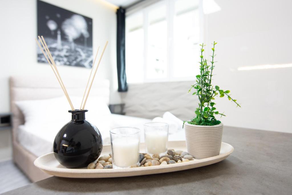 Nápoje v ubytovaní SKG Luxury Apartment
