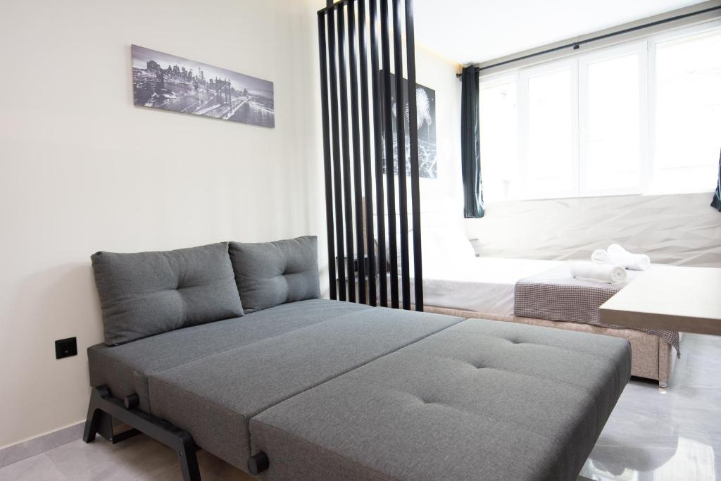 Posteľ alebo postele v izbe v ubytovaní SKG Luxury Apartment