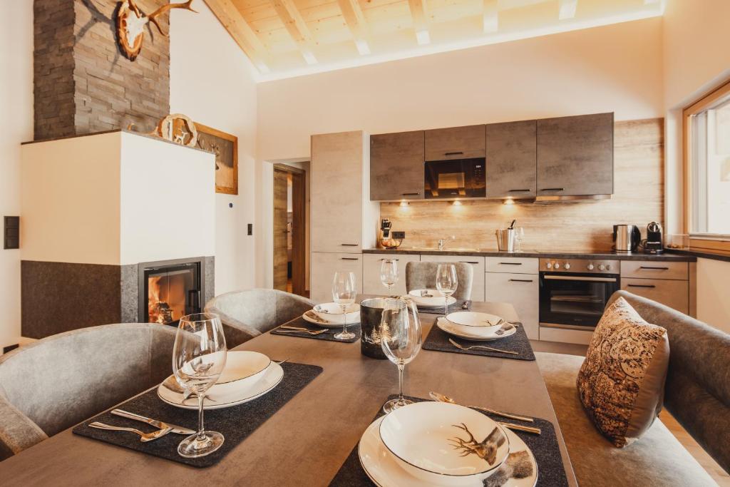 Kuchyňa alebo kuchynka v ubytovaní Chalet Hochthron
