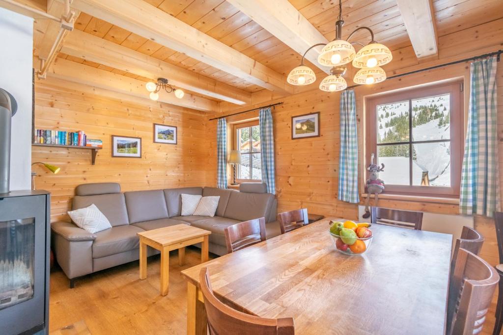 Posezení v ubytování Veselý Svišť Chalet Lachtal