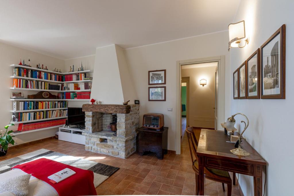 Knihovna v bed and breakfast