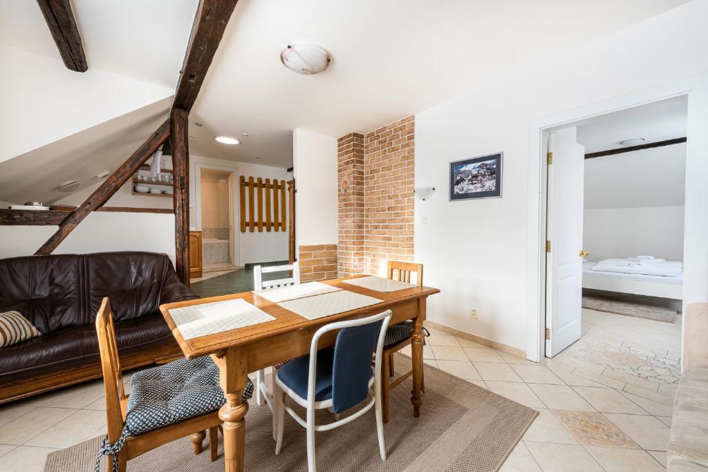 Posezení v ubytování Apartmány Černý vlk, Kvilda