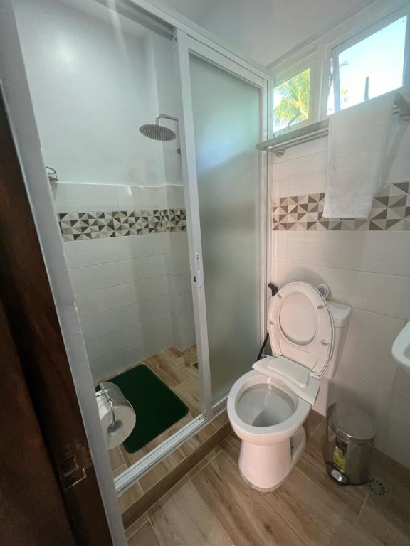 Koupelna v ubytování Ohana Hometel