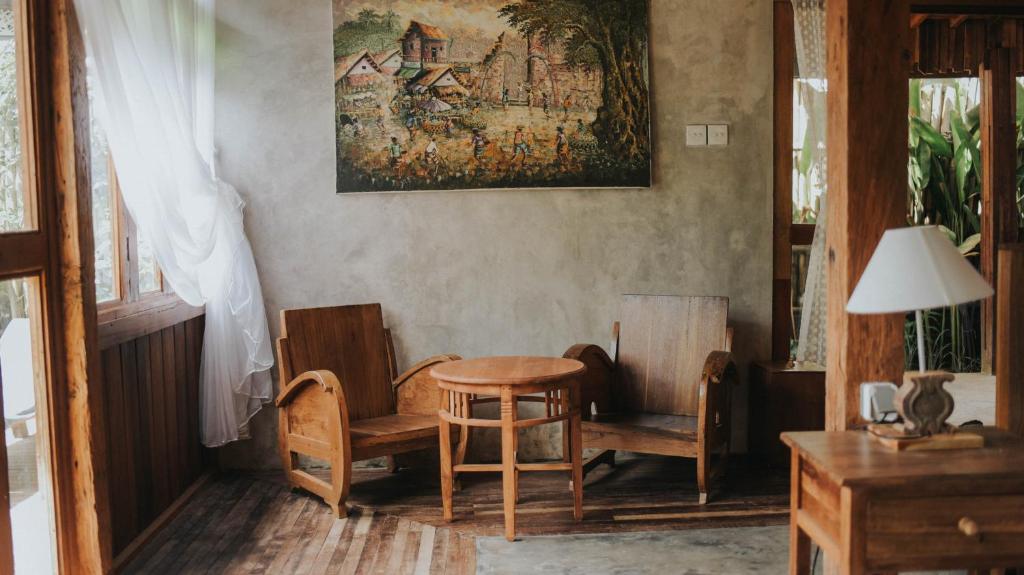 Posezení v ubytování Sarini Villas
