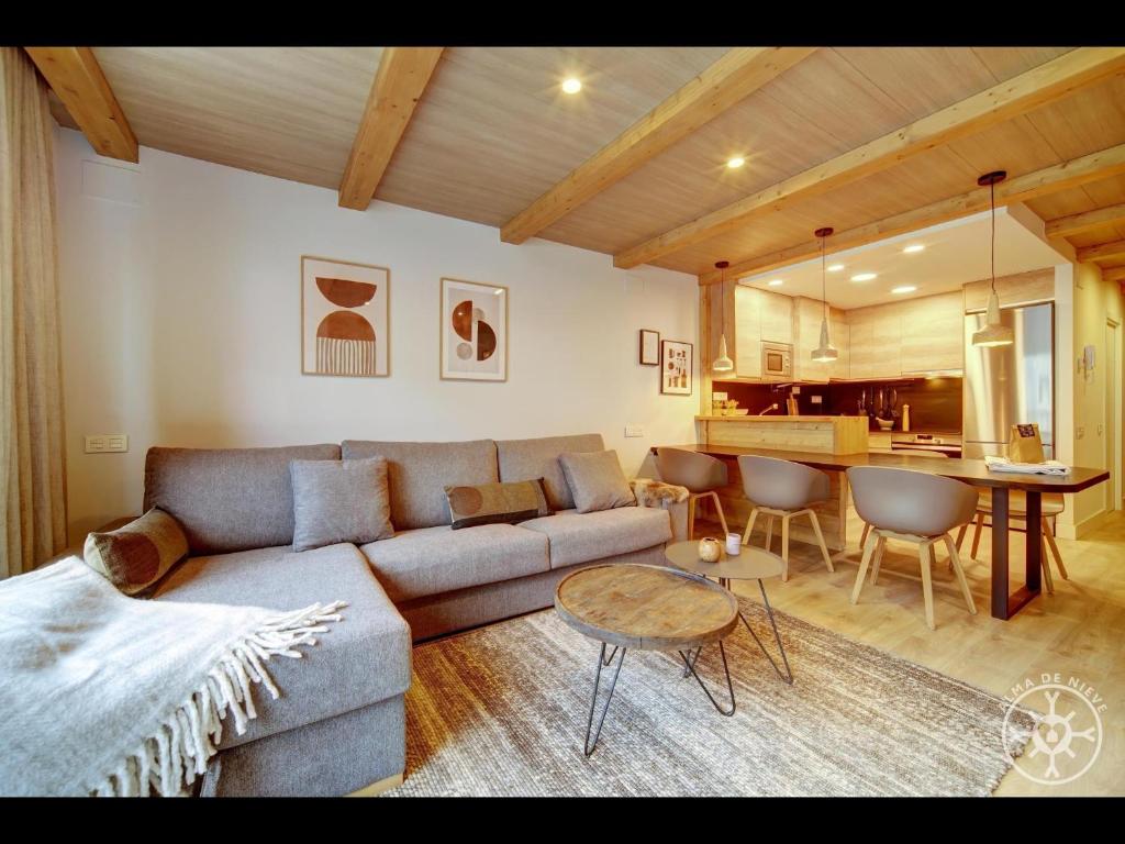 A seating area at SANTA MARGALIDA de Alma de Nieve
