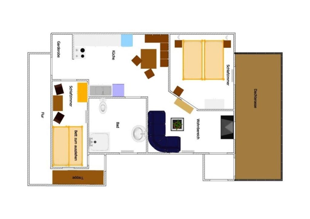 Půdorys ubytování Ferienwohnung-Ihle Olbernhau