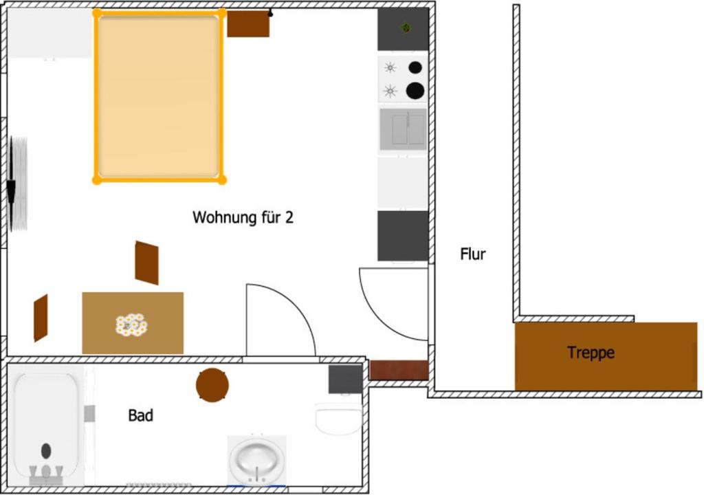Půdorys ubytování Ferienwohnung-Ihle Olbernhau