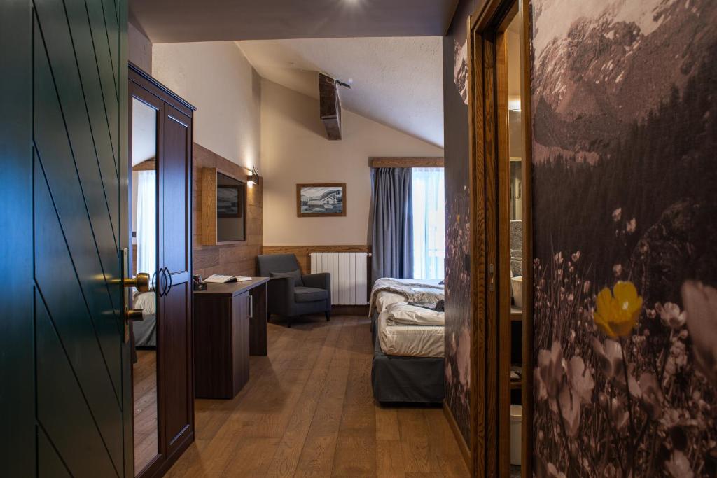 Posezení v ubytování Hotel De Champoluc