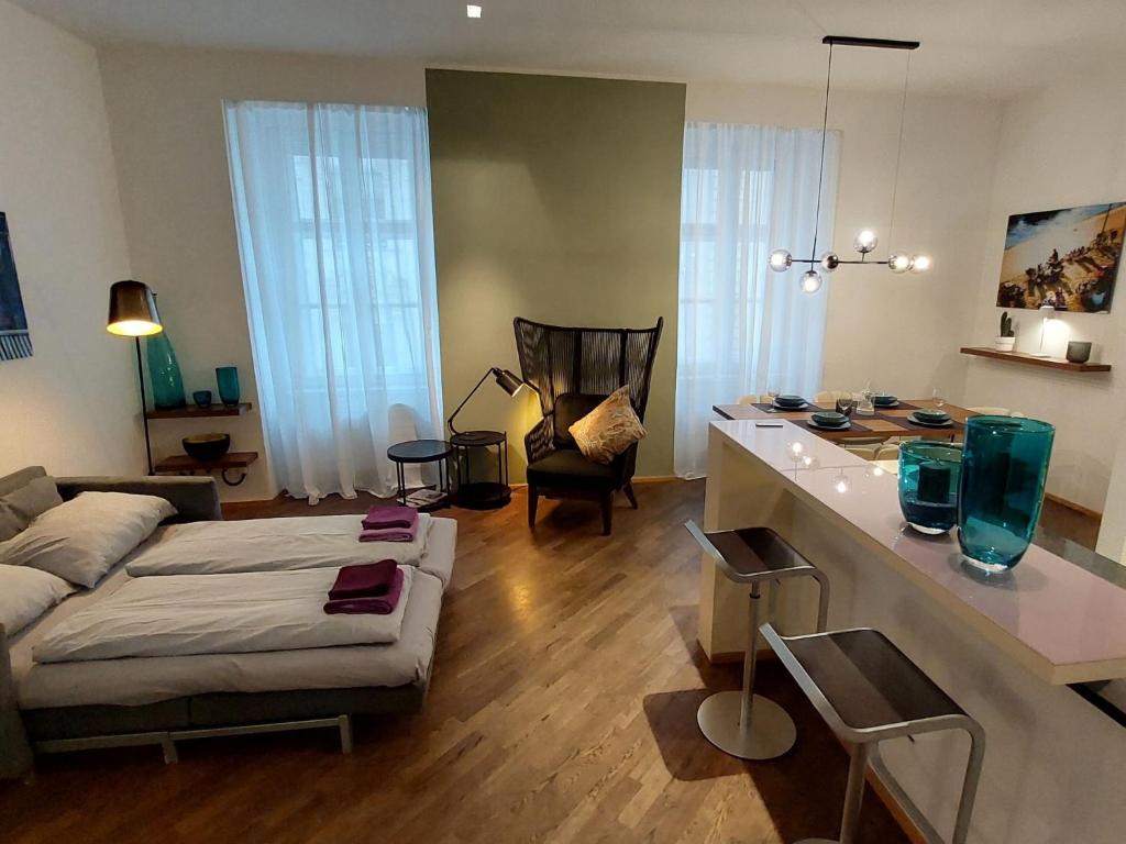 Ένα ή περισσότερα κρεβάτια σε δωμάτιο στο Apartment Inner City by Interhome