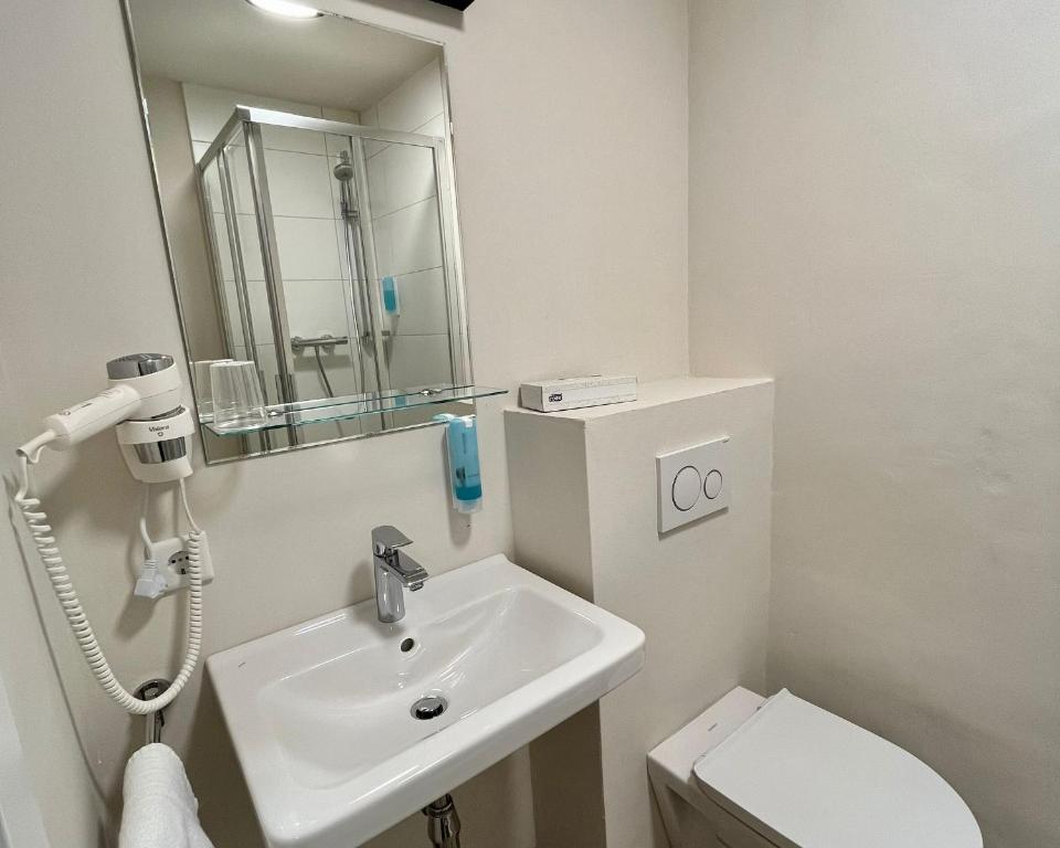 Koupelna v ubytování Hotel Goldener Löwe