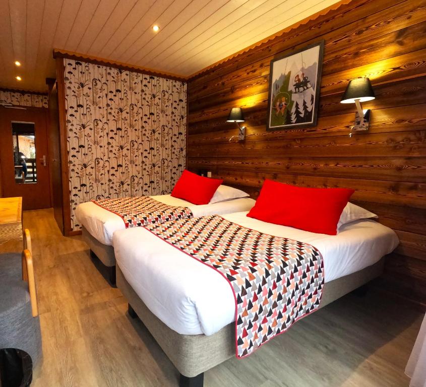 Postel nebo postele na pokoji v ubytování Hotel Le Soly