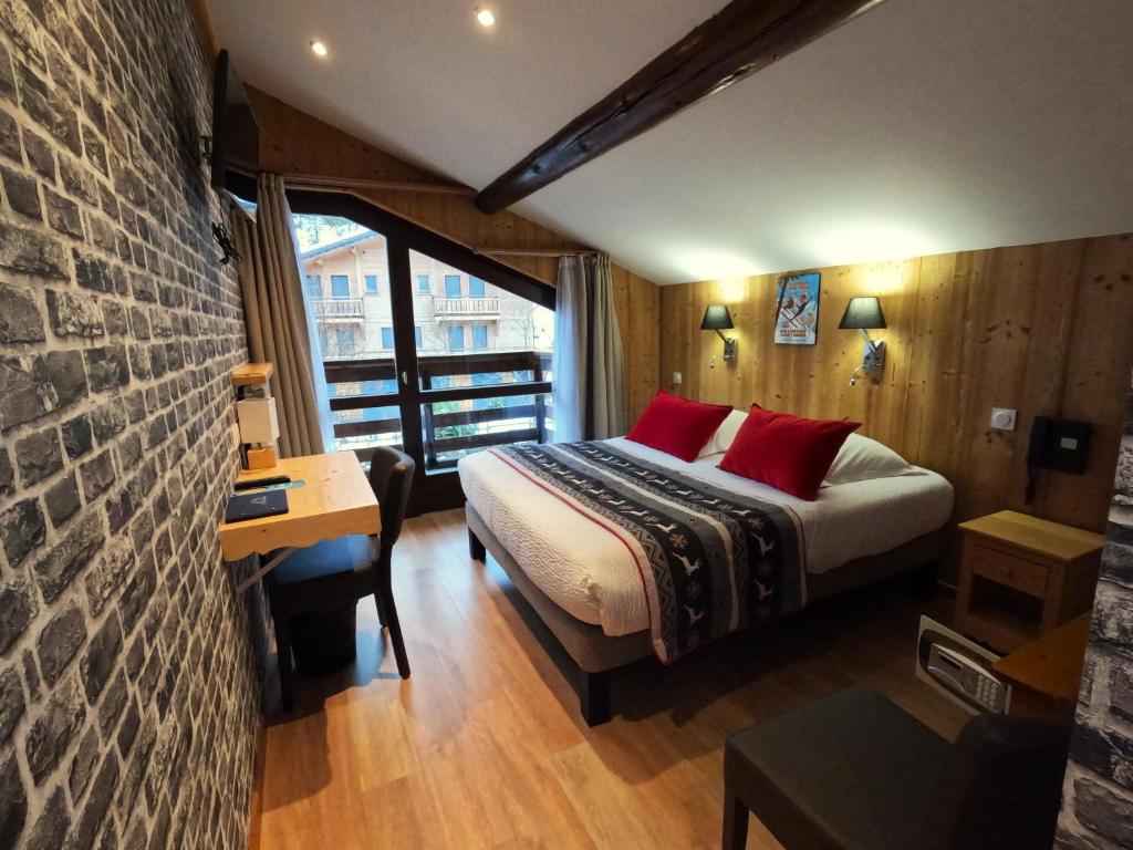 Postel nebo postele na pokoji v ubytování Hotel Le Soly