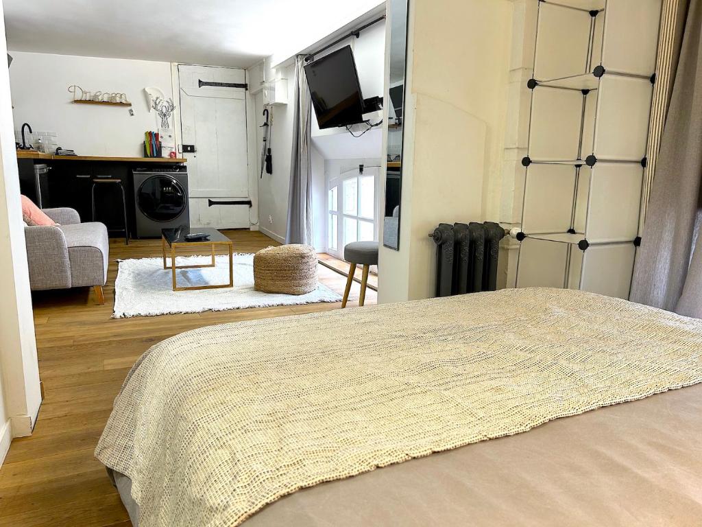 Posteľ alebo postele v izbe v ubytovaní Loft Varenne