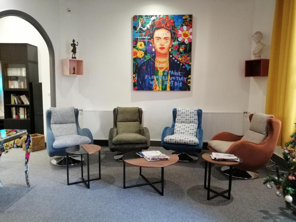 Posezení v ubytování Hotel Moderne
