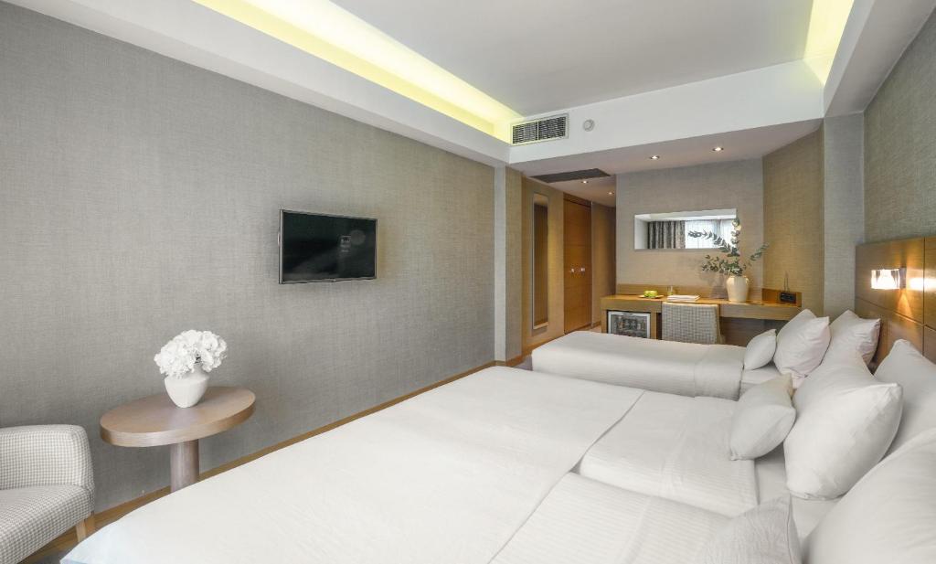Posteľ alebo postele v izbe v ubytovaní Anatolia Hotel