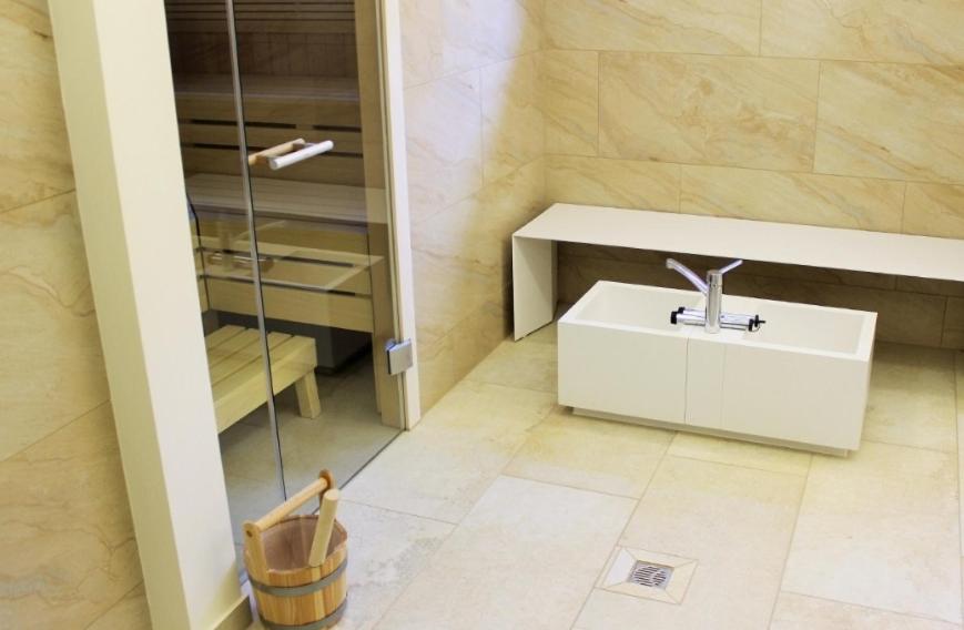 Koupelna v ubytování Dambachhaus Thale